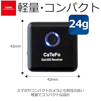 Amazon | CaTeFo カテフォ ワイヤレスピンマイクシステム 2.4GHz